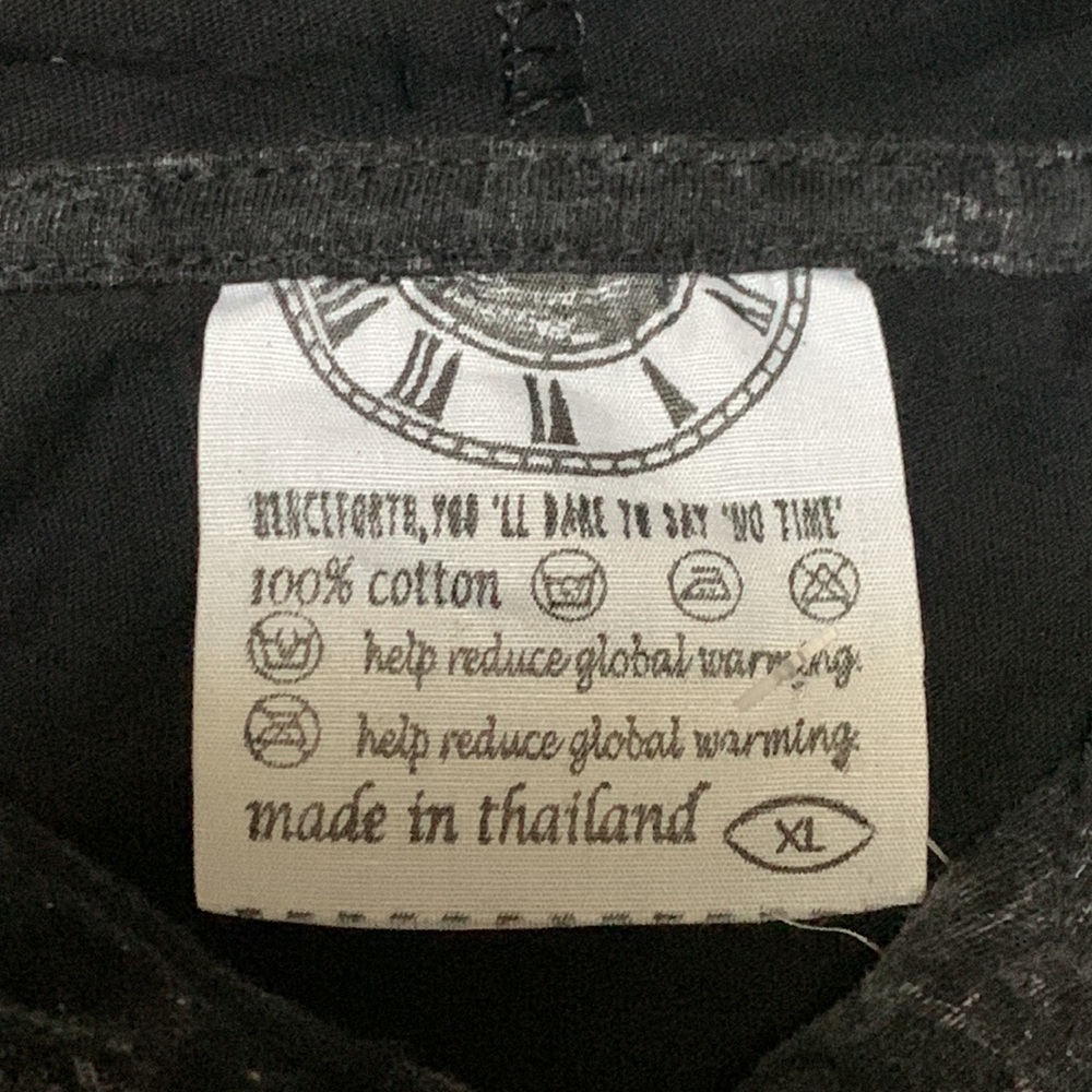 Grunge, Tie Dye Skull Long Sleeve Hoodie XL - Picture 4 of 5